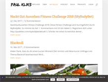 Tablet Screenshot of paulkliks.com